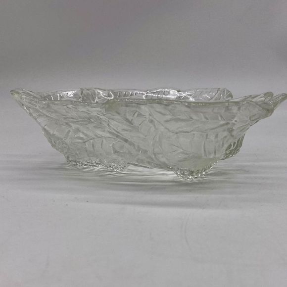 Loganberry Clear Depression Glass Bowl Indiana Glass - Picture 1 of 12